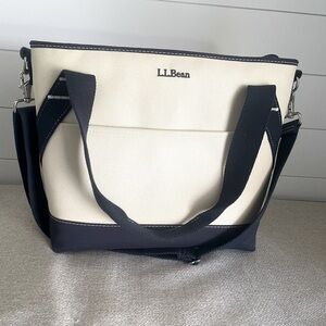LL Bean Insulated Waxed-Canvas Tote, Medium